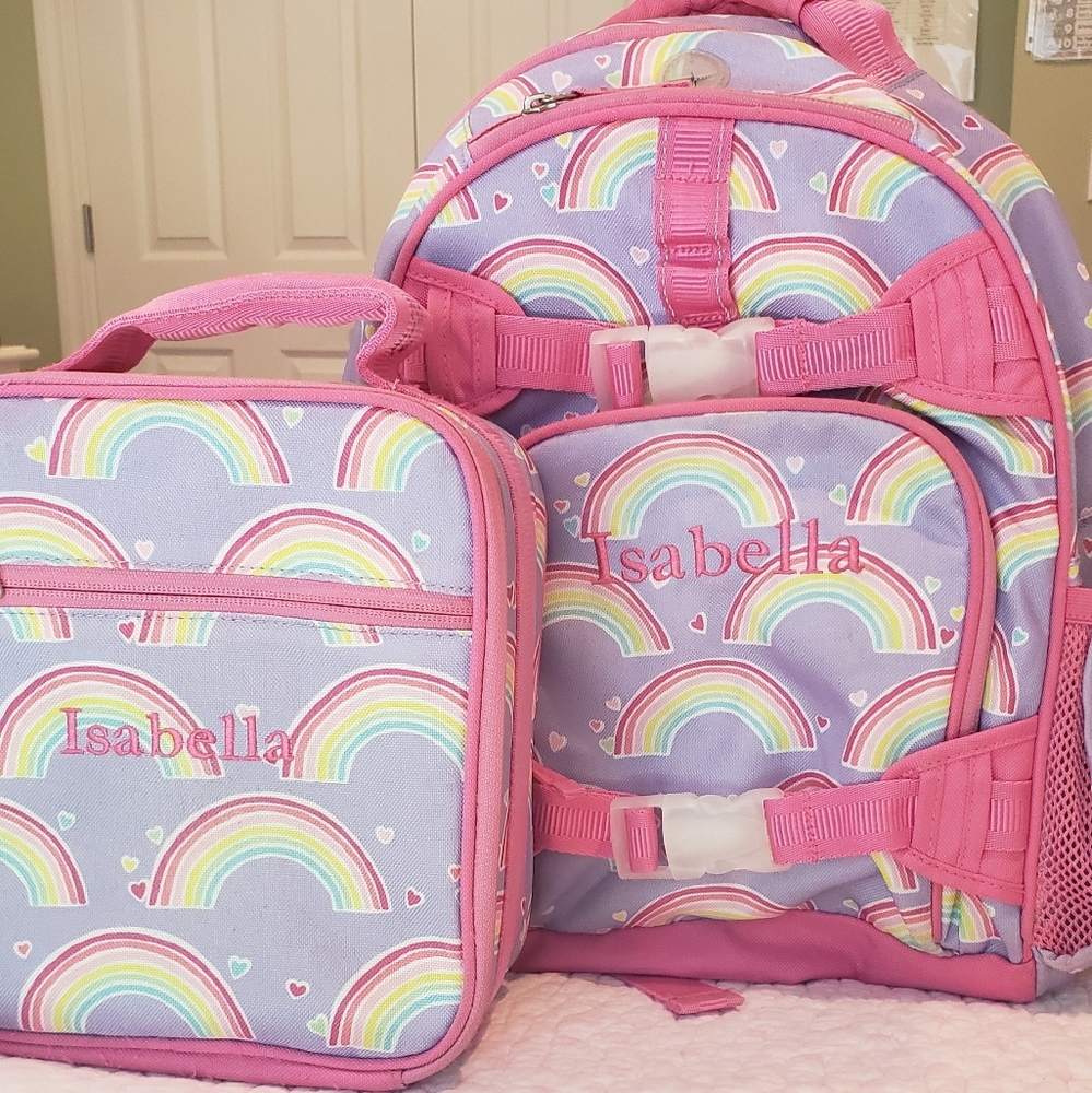 Pottery barn kids rainbow backpack "Isabella"